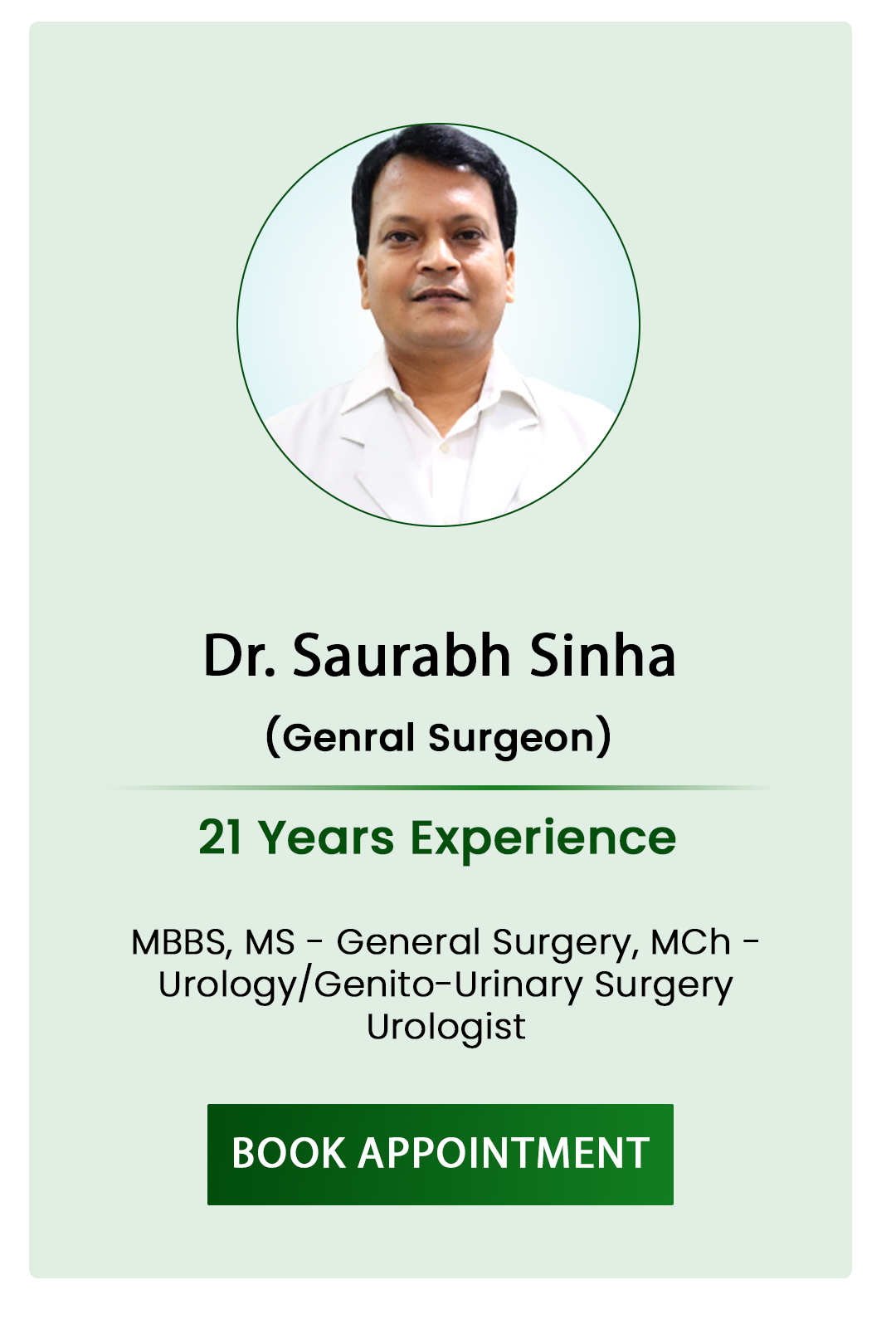 Dr. Saurabh Sinha